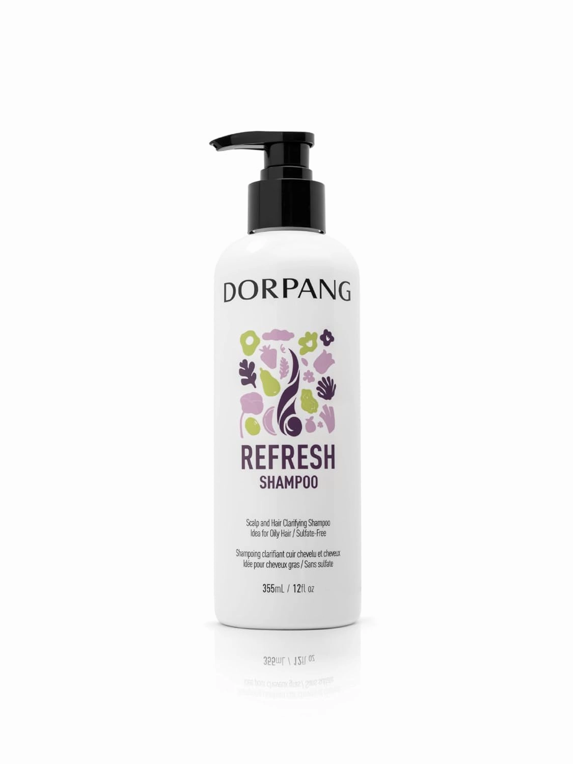 Refresh Shampoo - Reduces Oil and Dandruff, Boost Looking-Hair Volume, Paraben, Silicone and Sulfate Free - 12 fl oz