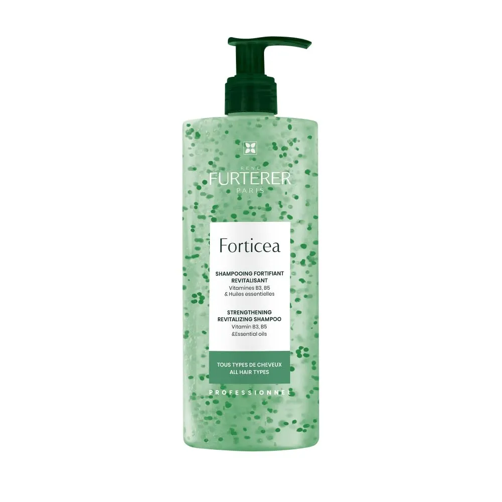 Rene Furterer Forticea Strengthening Revitalizing Shampoo - Formulated with Guarana Extract, Rosemary, Vitamin B3 and B5, - Sulfate, Paraben & Silicone Free