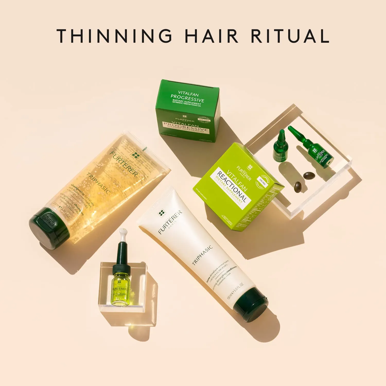 Rene Furterer TRIPHASIC Strengthening Shampoo - Thinning Hair - Fortify Hair's Strength - Scalp Nutrition - For Men & Women
