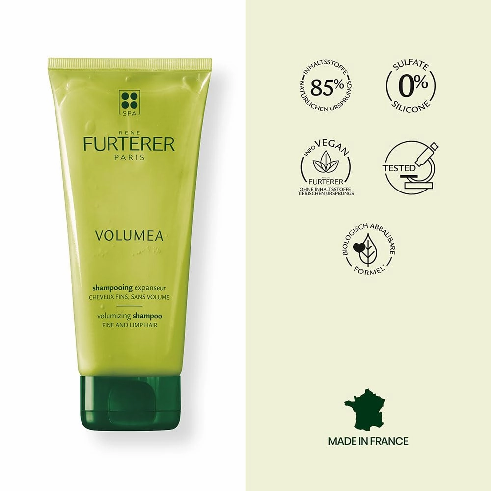 Rene Furterer VOLUMEA Volumizing Shampoo - For Fine, Limp Hair - Thickening & Volumizing - SLS Free