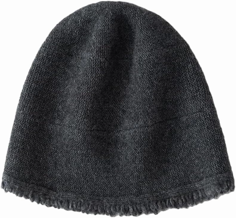 Rfmfkkg Womens Winter Adult Outdoor Casual Solid Color Soft Keep Warm Dome Knitted Cap Cashmere Bucket Hats