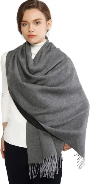 RIIQIICHY Pashmina Shawls and Wraps for Evening Dresses Scarfs for Women Fall Winter Travel Blanket Scarf Large Warm Scarves