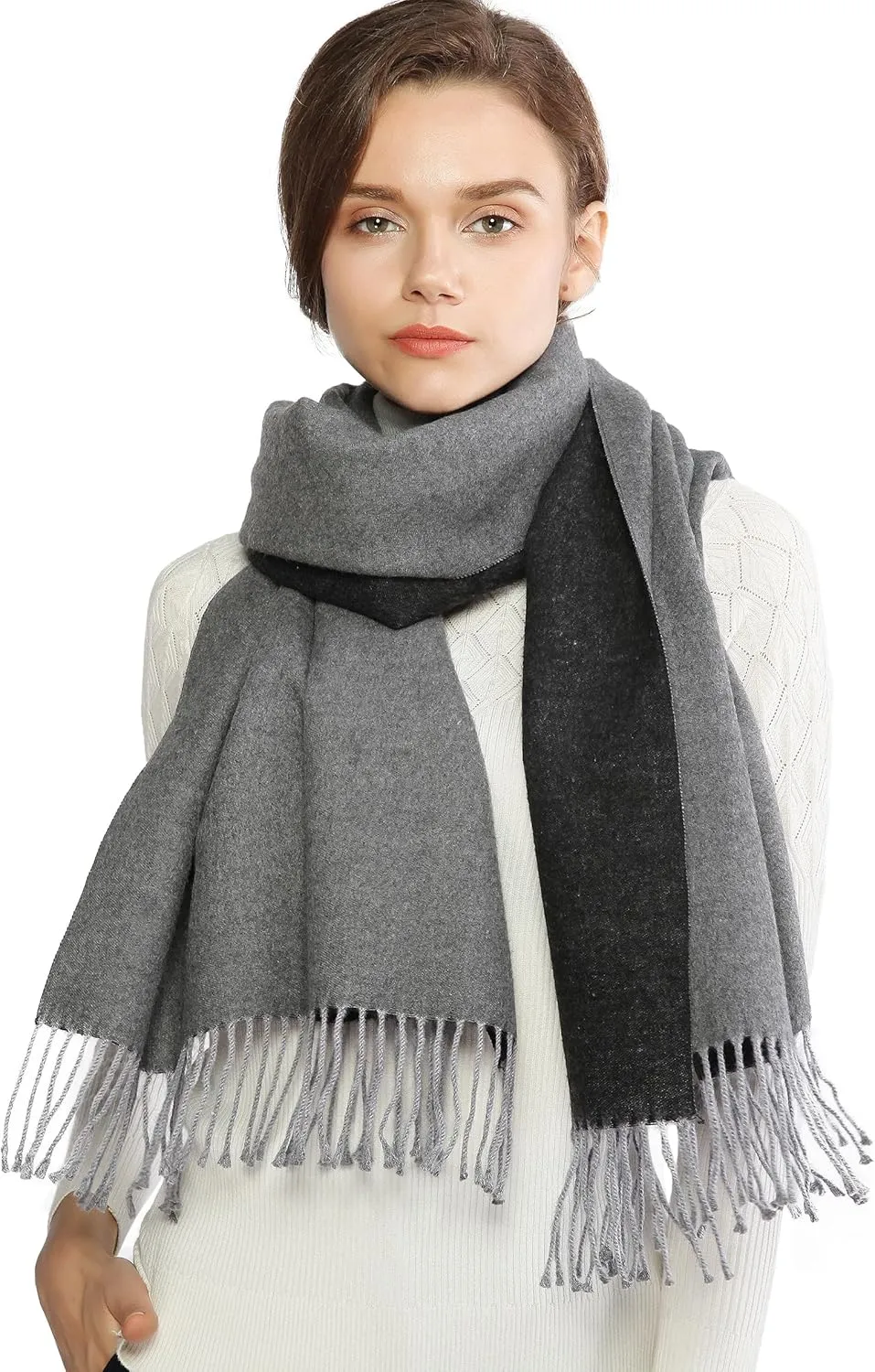 RIIQIICHY Pashmina Shawls and Wraps for Evening Dresses Scarfs for Women Fall Winter Travel Blanket Scarf Large Warm Scarves