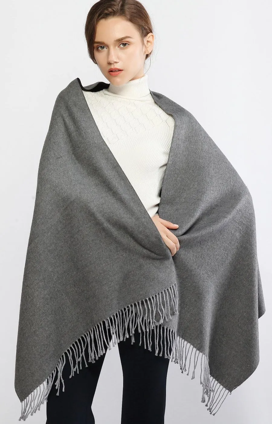 RIIQIICHY Pashmina Shawls and Wraps for Evening Dresses Scarfs for Women Fall Winter Travel Blanket Scarf Large Warm Scarves