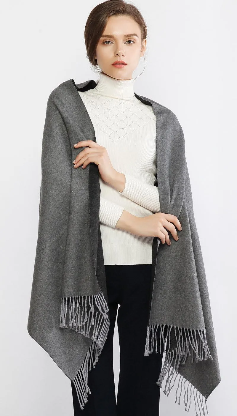RIIQIICHY Pashmina Shawls and Wraps for Evening Dresses Scarfs for Women Fall Winter Travel Blanket Scarf Large Warm Scarves