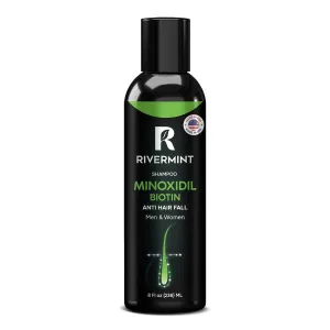 Rivermint Shampoo with Hyaluric Acid and Biotin: Hair Growth Stimulant for Men and Women, anti hair loss - Made in the USA
