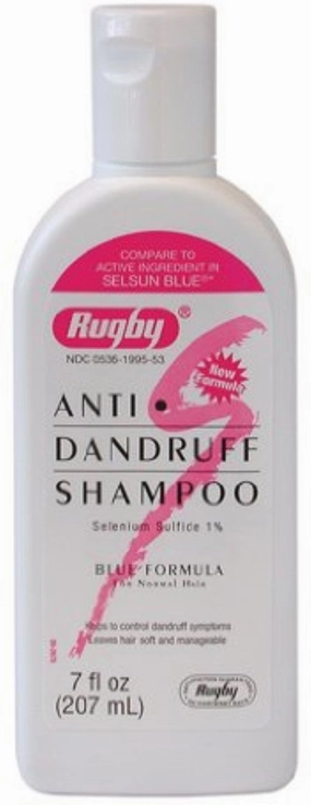 RUGBY LABORATORIES Selenium Sulfide Anti-Dandruff Shampoo 7 oz (Pack of 12)