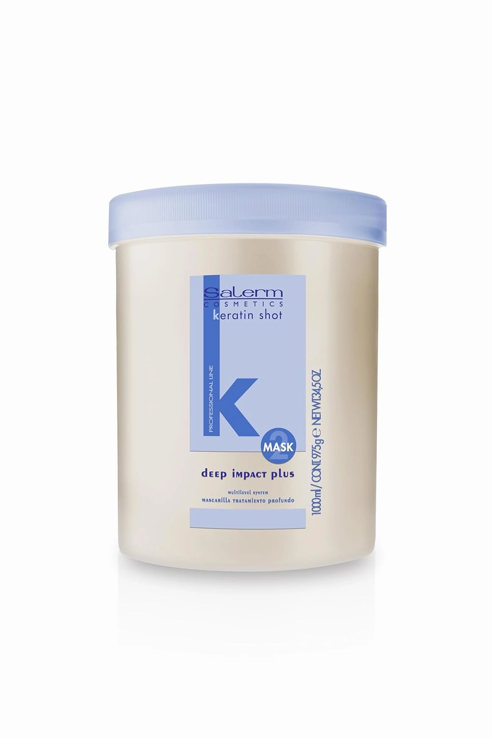 SALERM - Hydrating Hair Mask - Deep Impact Plus - 1000 ml - Deep Hair Hydration - For Use After Keratin Shot   Keramix Treatment - Smooth and Straight Hair