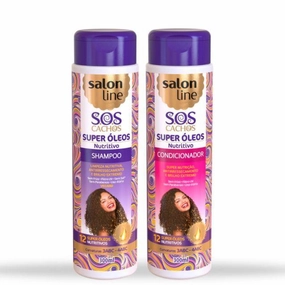 Salon Line SOS Curls Ultra Nutritive 12 Oils Curly Wavy Treatment Kit 2x300ml