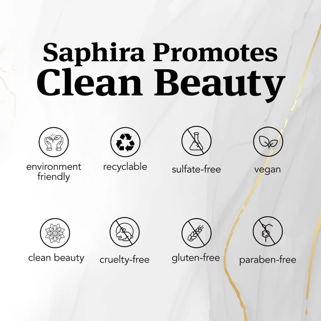 Saphira Mineral Treatment Shampoo for Fine, Thin and Color-Treated Hair, Sulfate-Free, Paraben-Free, Strengthens, Volumizes and Defines Weak and Fragile Hair