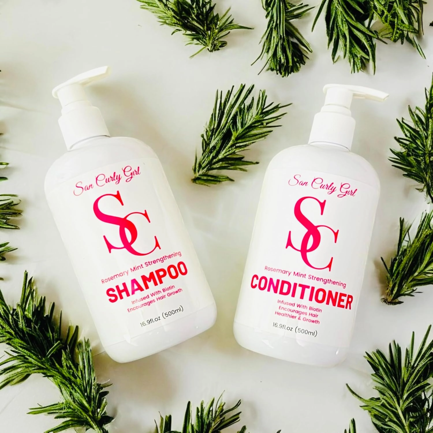 SC Rosemary Mint Strengthening Shampoo & Conditioner