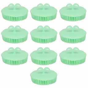 Scalp Anti-Dandruff Massage Cleansing Brush 10Pack Scalp Shampoo Brush Cleansing and Exfoliating Soft Scalp Scrubber Adult Shower Scalp Massager Suitable for Barber Shop