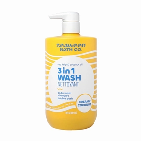 SEAWEED BATH CO Creamy Coconut 3-1 Body Wash, 30 OZ