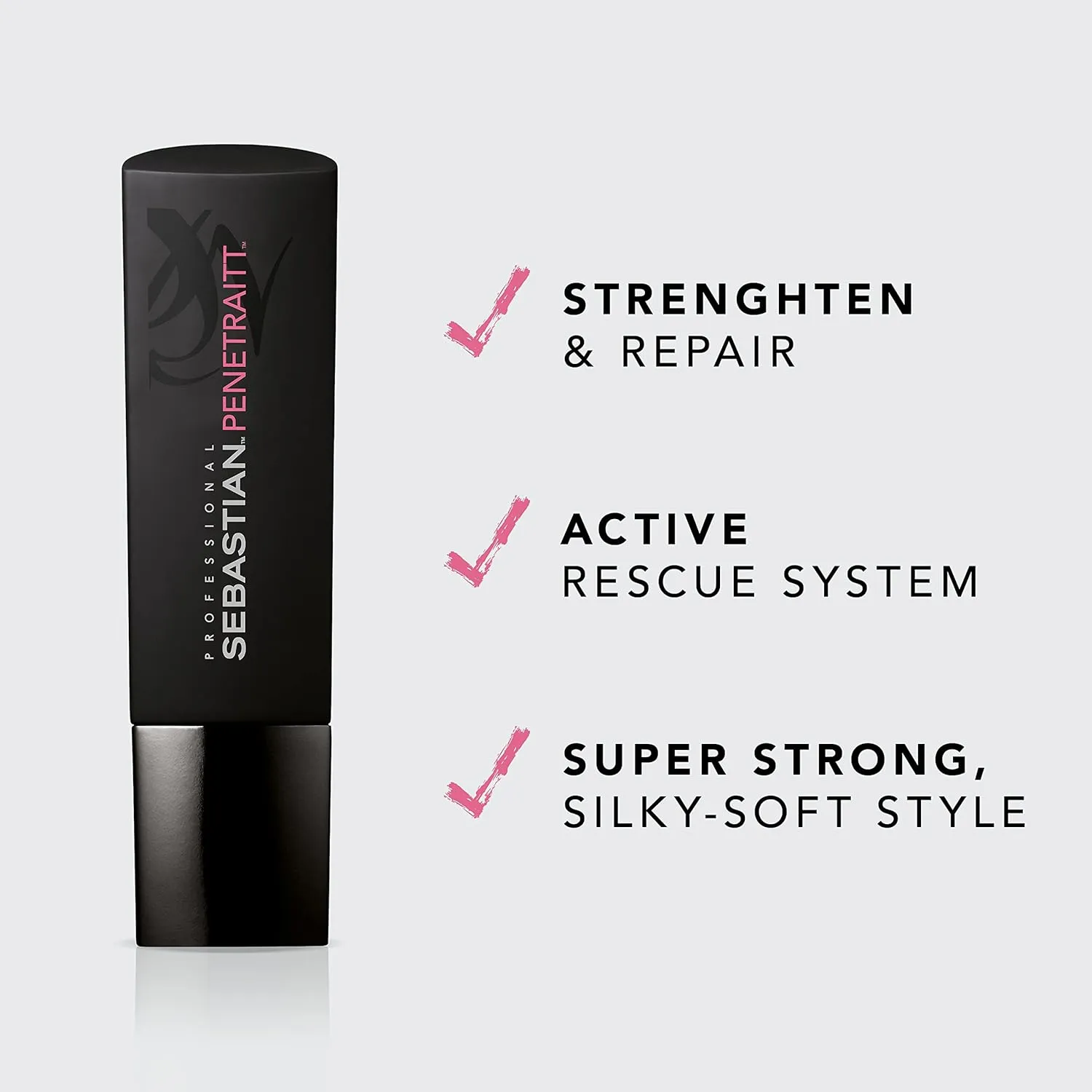 Sebastian Professional Penetraitt Shampoo & Conditioner, Strengthening & Repair, For Damaged & Colored Treated Hair