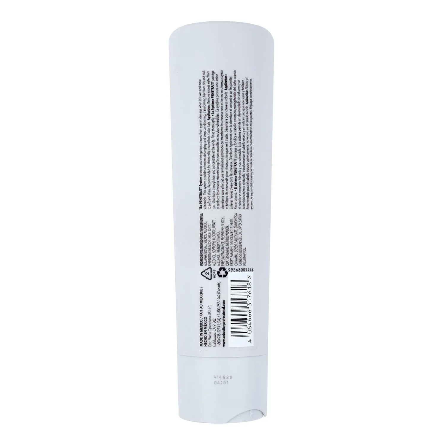 Sebastian Professional Penetraitt Shampoo & Conditioner, Strengthening & Repair, For Damaged & Colored Treated Hair