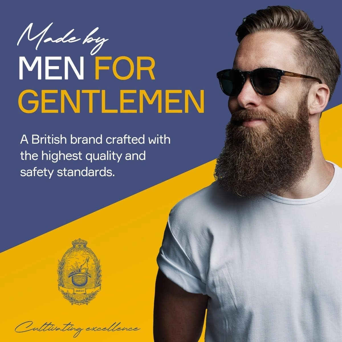 SEVEN POTIONS Citrus Tonic men Beard Shampoo, 8.45 Fl Oz - Natural, Vegan, Cruelty Free -for Itch, Dandruff & Irritation - Made in England