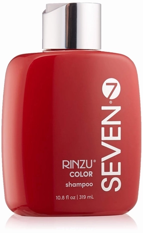 SEVEN Rinzu COLOR Shampoo Hair Care for Color-Treated Hair, Sulfate Free, Moisturizes, Strengthens & Extends Color Retention with Aloe, Vitamin B5, Sunflower Seed for Men & Women, Made in USA
