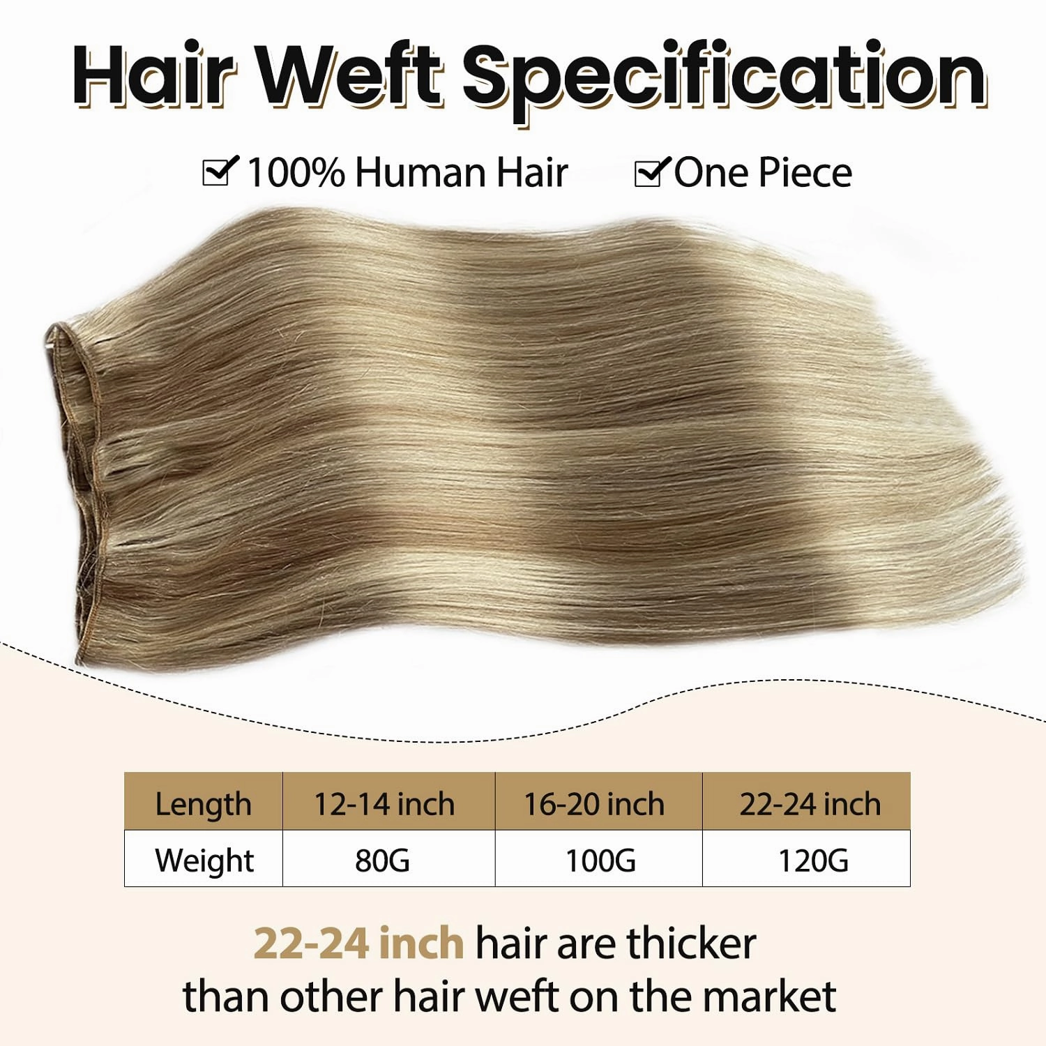 Sew in Hair Extensions Real Human Hair, Weft Hair Extensions Human Hair, 8/60 Balayage Ash Brown to Platinum Blonde Remy Hair Weft Bundles 16 Inch 100G Straight Highlights Human Hair Weave Bundles