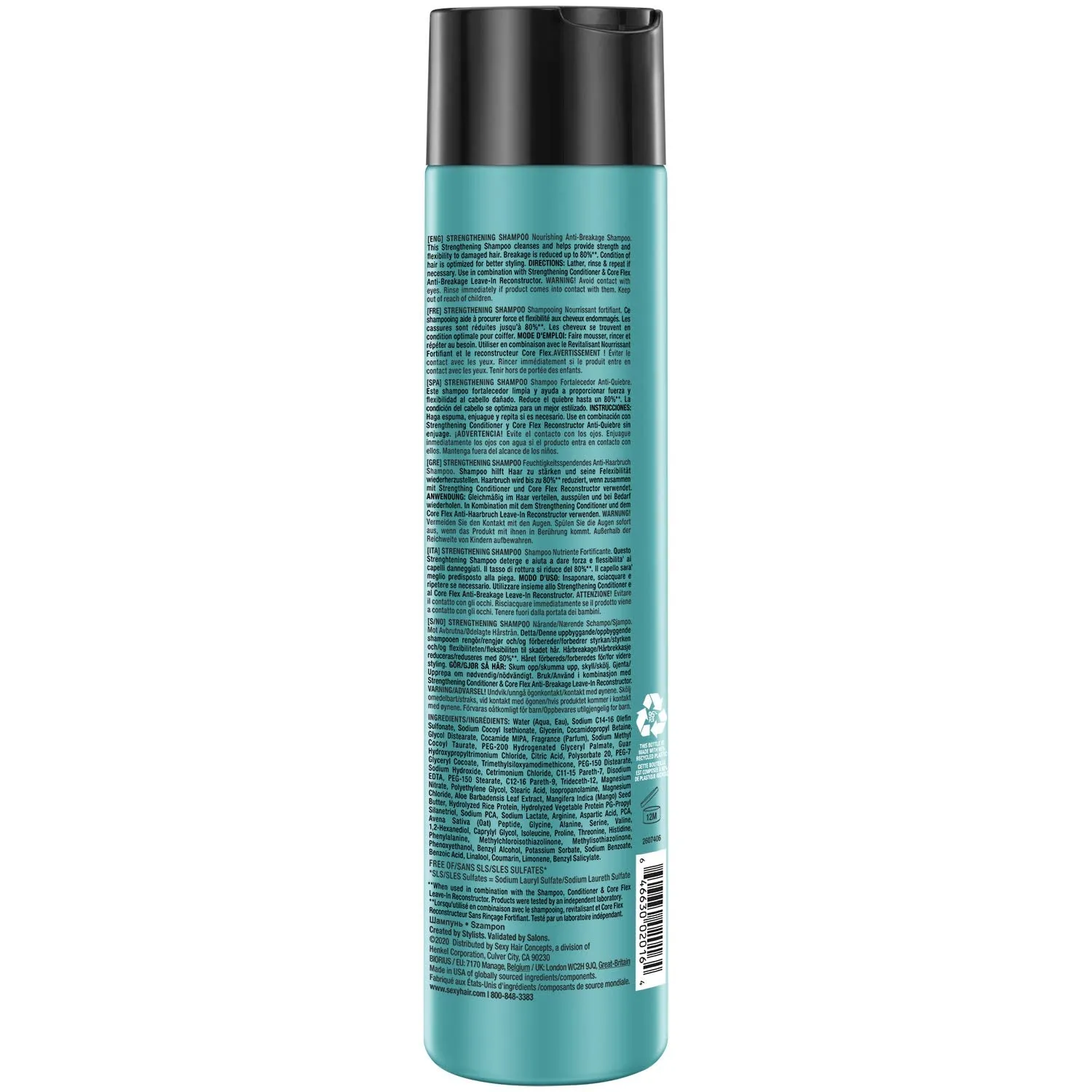 SexyHair Healthy Strengthening Anti-Breakage Shampoo/Conditioner | Helps Provide Strength and Flexibility to Damaged Hair | SLS and SLES Sulfate Free
