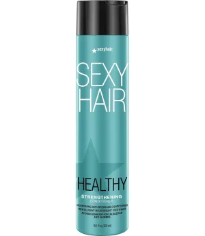SexyHair Healthy Strengthening Anti-Breakage Shampoo/Conditioner | Helps Provide Strength and Flexibility to Damaged Hair | SLS and SLES Sulfate Free