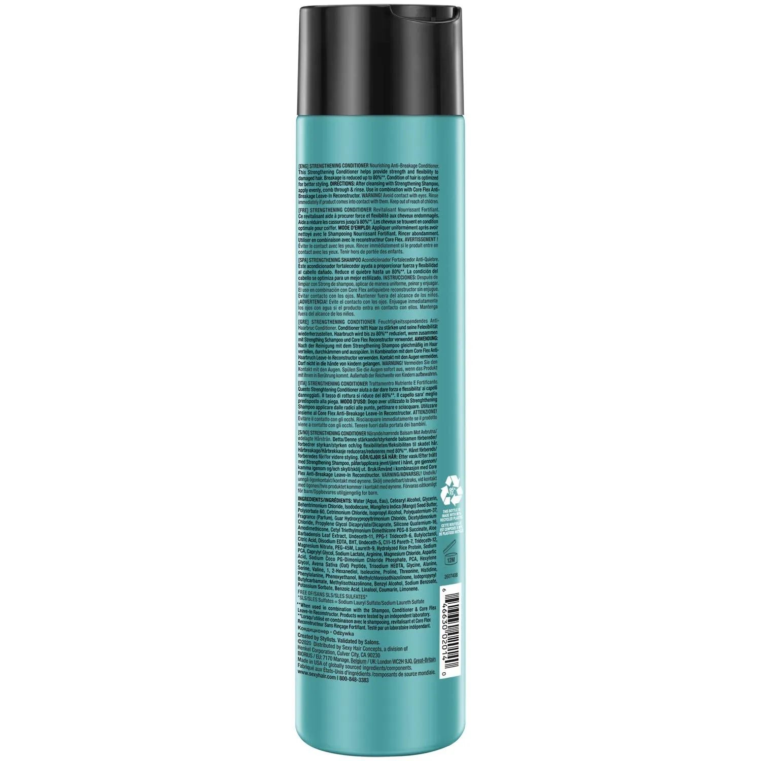 SexyHair Healthy Strengthening Anti-Breakage Shampoo/Conditioner | Helps Provide Strength and Flexibility to Damaged Hair | SLS and SLES Sulfate Free