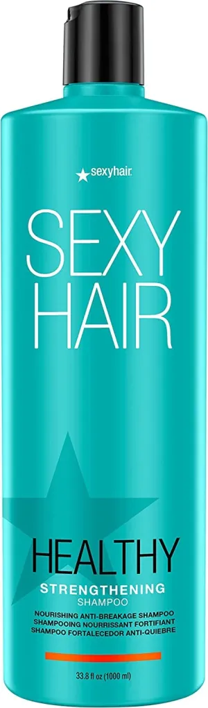 SexyHair Healthy Strengthening Anti-Breakage Shampoo/Conditioner | Helps Provide Strength and Flexibility to Damaged Hair | SLS and SLES Sulfate Free