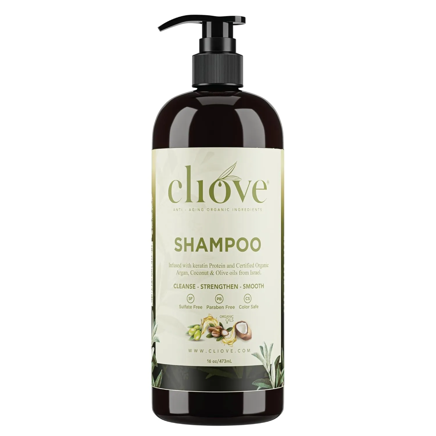 Shampoo | Hair Moisturizing Keratin Protein Treatment Infused with Argan Oil and Olive Oil | Anti Frizz Shampoo for Curly Wavy, and Straight Hair |16oz