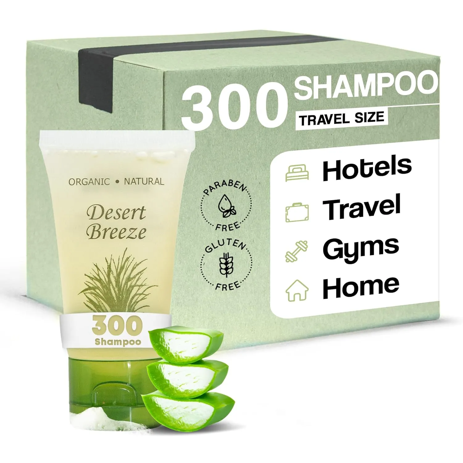 Shampoo, Travel Size Hotel Toiletries, 1 oz. Flip Cap (Case of 300)