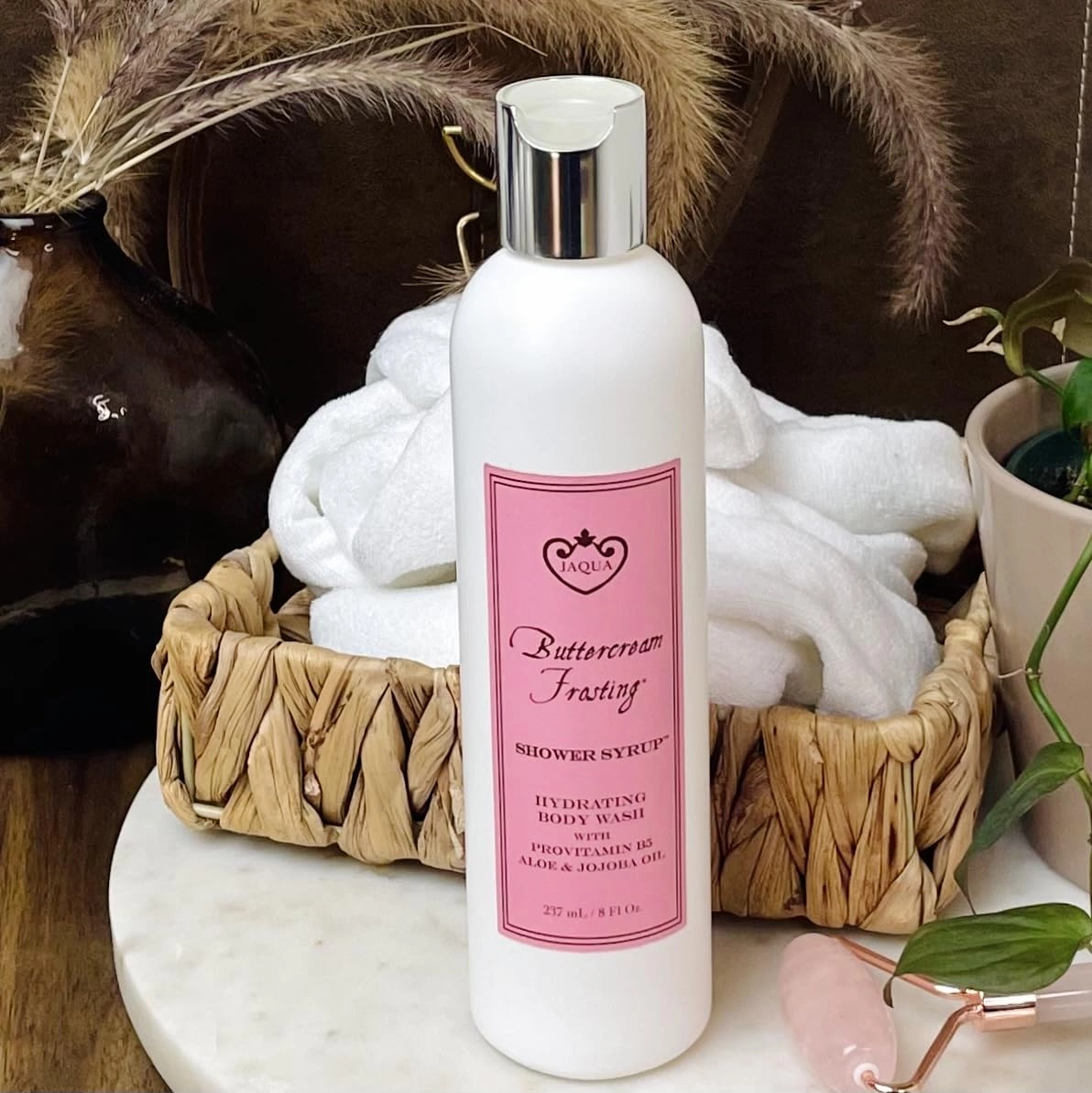 Shower Syrup Vegan Hydrating Body Wash with Jojoba and Rosehip Oil - Buttercream Frosting