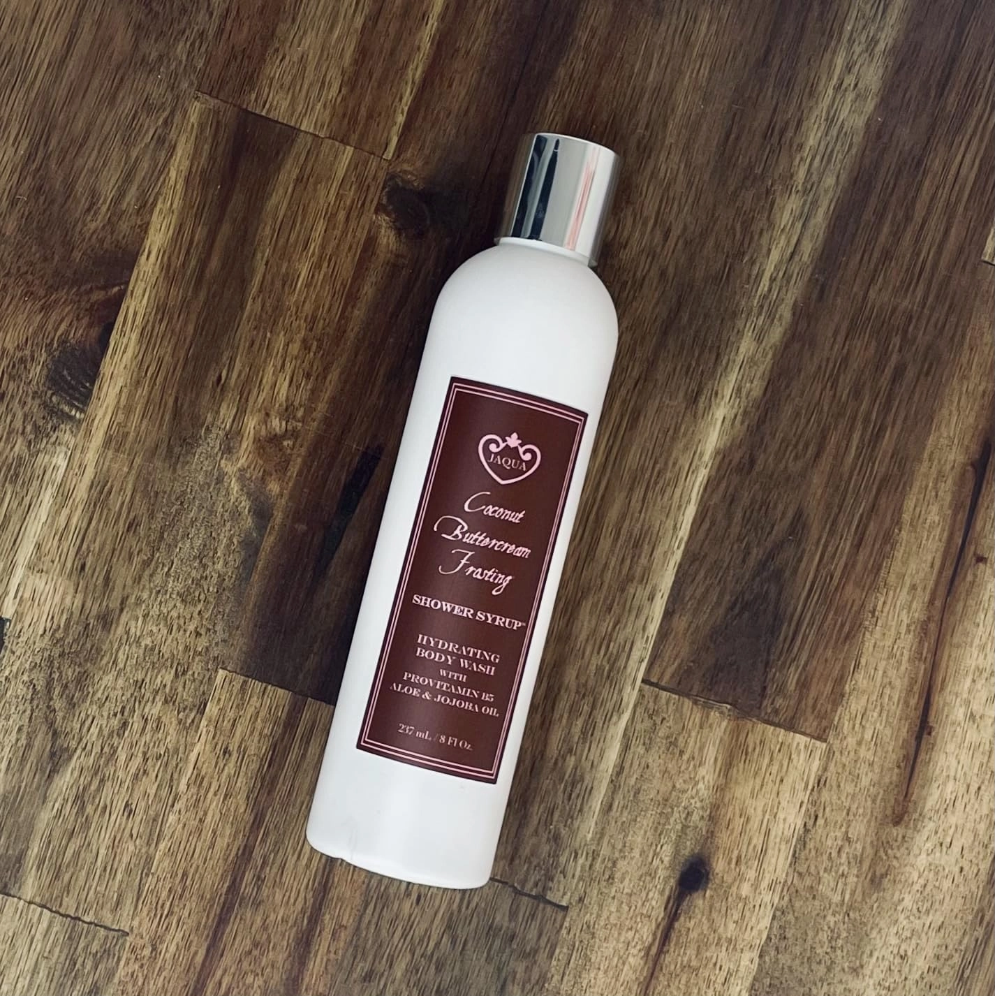 Shower Syrup Vegan Hydrating Body Wash with Jojoba and Rosehip Oil - Coconut Buttercream Frosting