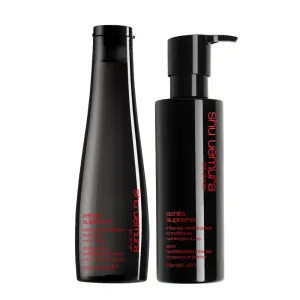 Shu Uemura Ashita Supreme Strengthening Shampoo & Conditioner Set For Damaged Hair - Prevents Breakage and Enhances Shine, Gently Cleanses to Remove Product Buildup