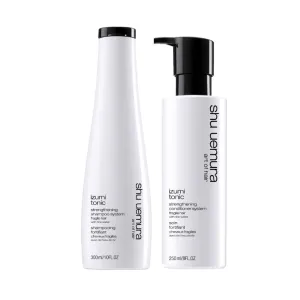 Shu Uemura Izumi Tonic Strengthening & Thickening Rice Water Shampoo & Conditioner Set - Hydrates and Repairs Damaged Hair, Smooths and Adds Shine For All Fragile Hair Types, With Japanese Rice Water