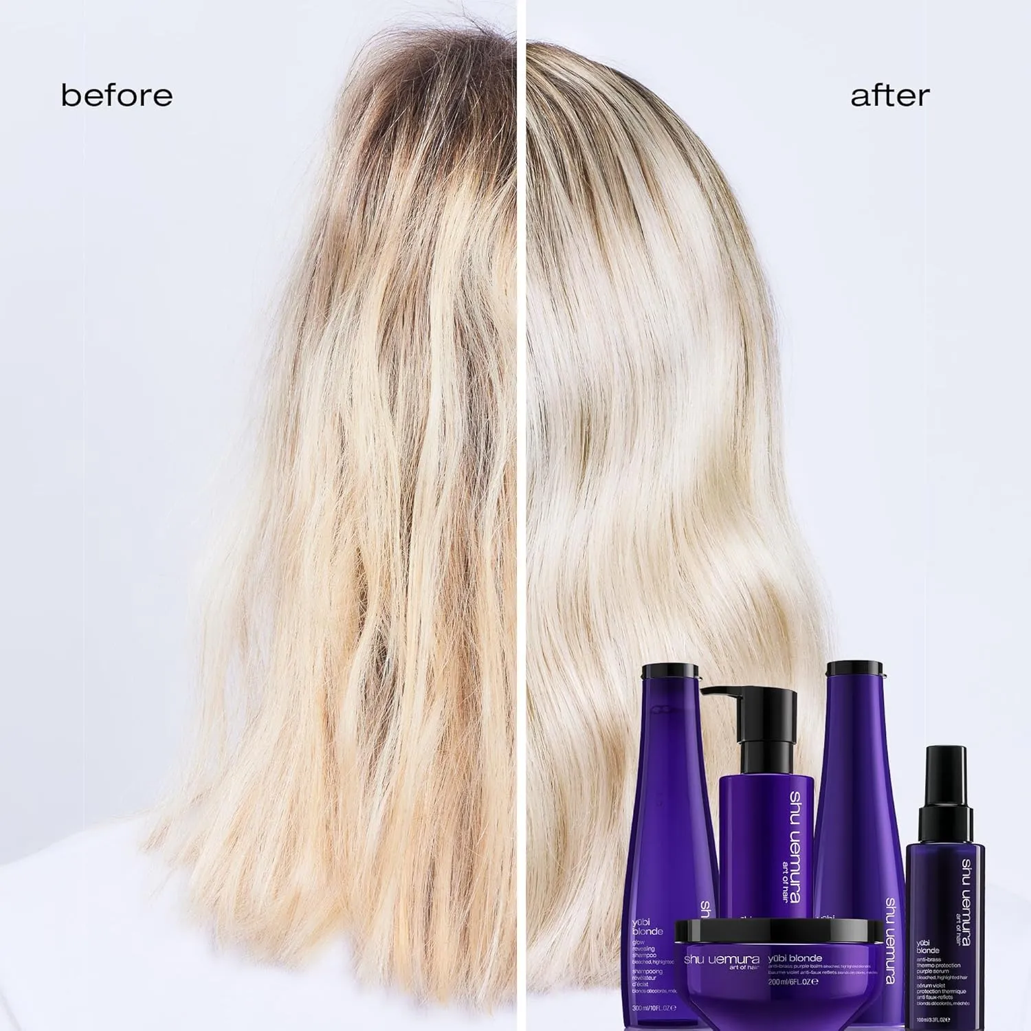 Shu Uemura Yubi Blonde Nourishing Shampoo For Blonde Hair - Moisturizes and Gently Cleanses, Removes Impurities and Smooths, For Dry Blonde Hair