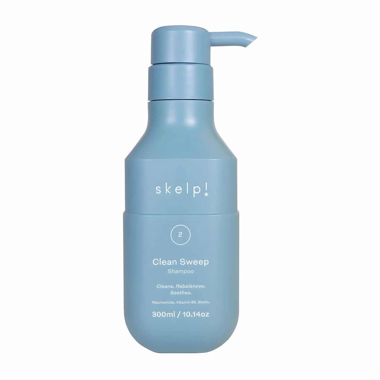 skelp!™ Clean Sweep Shampoo – Sulfate-Free, Hydrating, Soothing Scalp Cleanser with Defenscalp™ and Vitamins B3, B5, B7 for All Hair Types, 10.14oz
