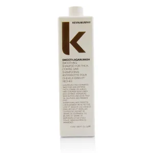 SMOOTH.AGAIN WASH - Frizz Control Shampoo - For Thick, Coarse & Unruly Hair - Moisturising Shampoo for Hair Hydration - Sulphate & Paraben Free - 1000 mL / 33.8 fl oz