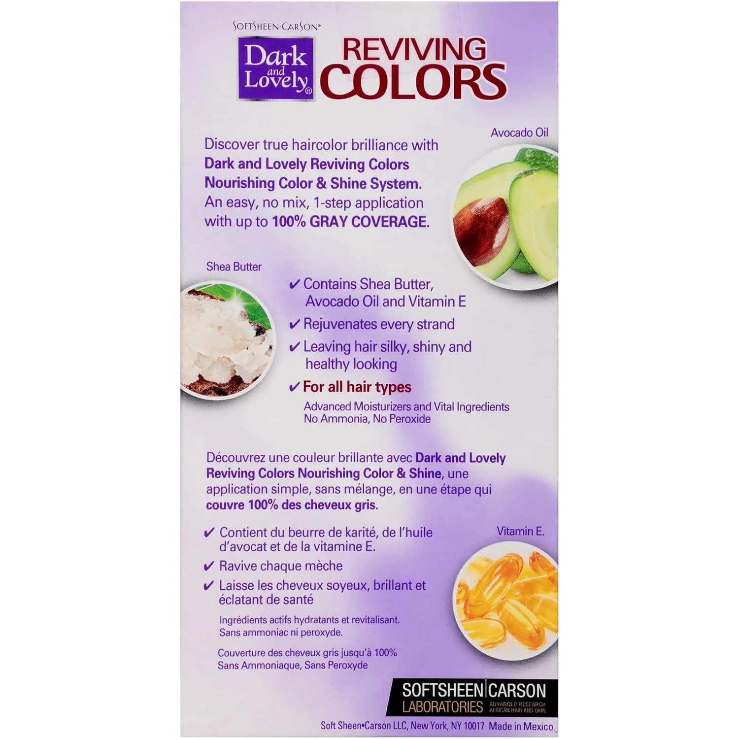 SoftSheen-Carson Dark and Lovely Reviving Colors Nourishing Color & Shine, Ebone Brown 392