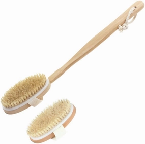 SOIMISS 2 Pcs Detachable Bathing Tools Wood Scrubber Handheld Brush for Simple Bathing Comfortable Bristles for Deep Cleansing and Skin for Adults