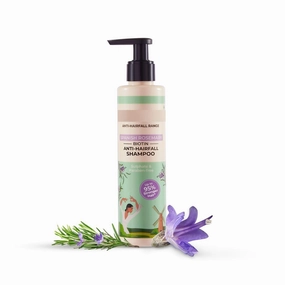Spanish Rosemary & Biotin Anti Hairfall Shampoo for Reducing Hair Loss & Breakage | Upto 95% stronger hairs | Suitable for all hair types | For Men & Women 200ml, 6.76 Fl Oz
