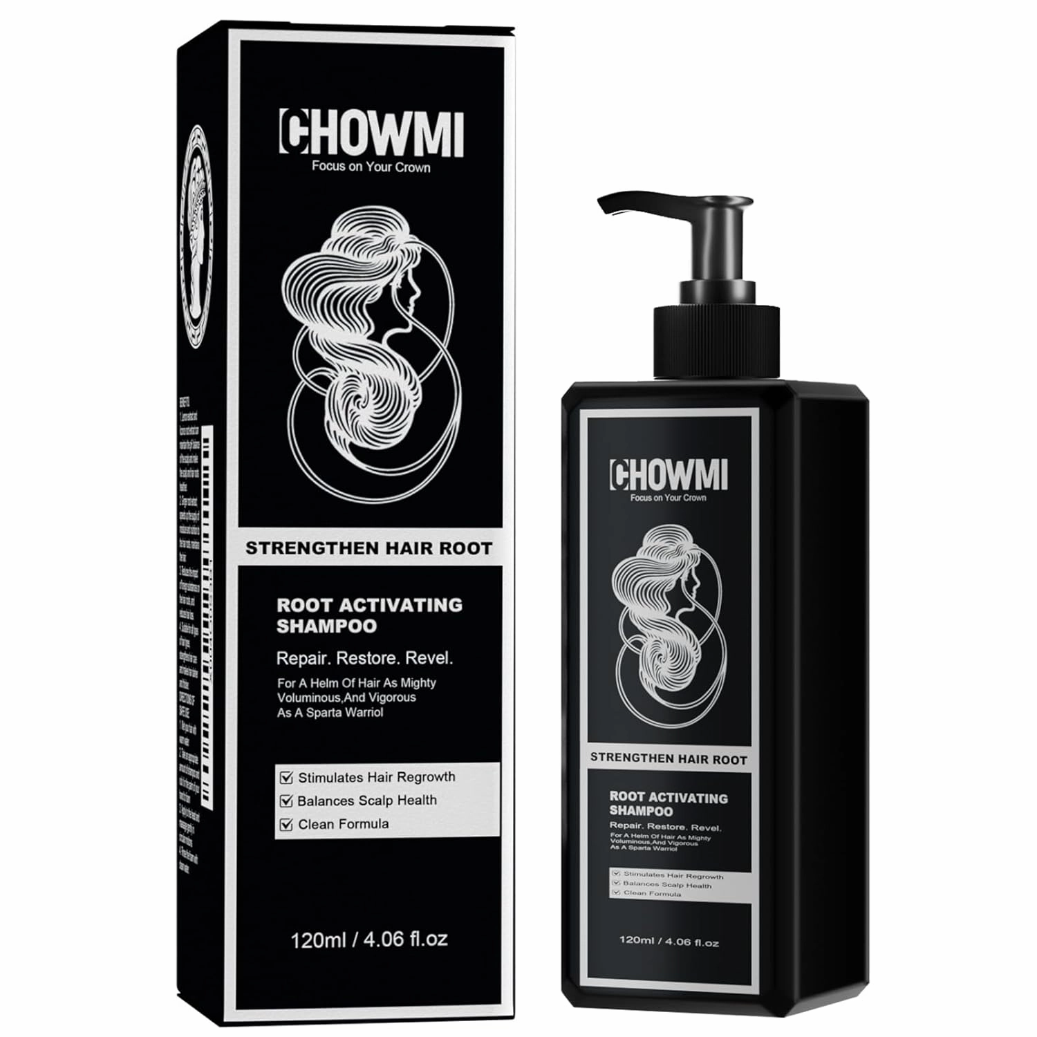 Spartan Shampoo - Natural Hair Regrowth Shampoo for Men & Women-120ml（pack of 1）