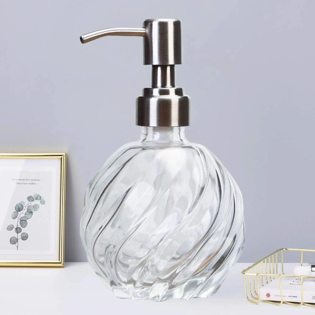 Stainless Steel Pump Bottle Refillable Hand Soap Dispenser Conditioner Bottle with Pump Refillable Shampoo Bottles Foaming Dispenser Cosmetic Travel Bottle
