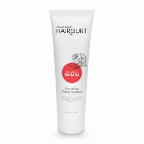 Strawberry Banana Smoothing Yogurt Shampoo – Frizz Control for Color-Treated Hair – Natural, Sulfate-Free, 8 oz
