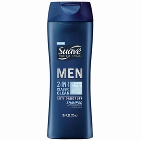 Suave Men 2in1 AntiDandruff Shampoo & Conditioner, Classic Clean, 12.6 oz