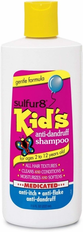 Sulfur8 Kids Medicated Anti Dandruff Shampoo, 7.5 oz (Pack of 4)