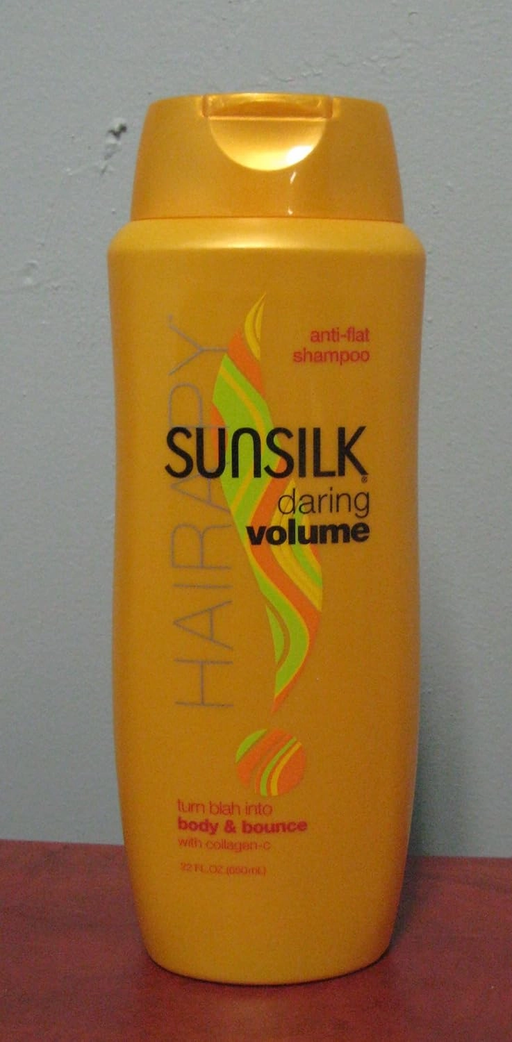 Sunsilk Daring Volume Anti Flat Shampoo with Collagen-C 22 Fl.Oz Each (4 Bottles)