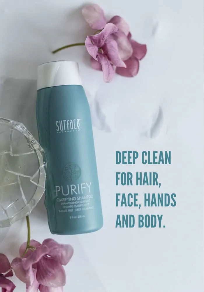 Surface Hair - Purify Clarifying Cleansing Shampoo - Clarify, Deep Cleanse, Sulfate Free