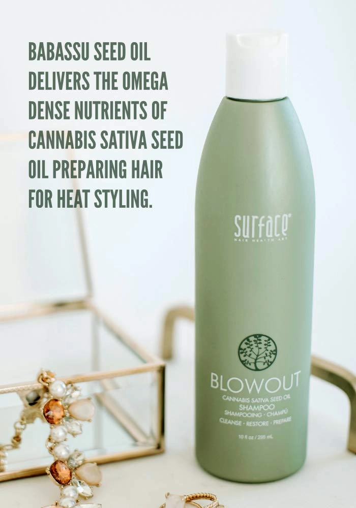 Surface Hair - Blowout Shampoo – Organic Shampoo for Women and Men, Heat-Resistant with Babassu Oil for Longer Lasting Blowouts