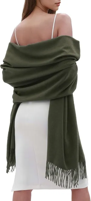 SWAT PANY Winter Scarfs for Women Pashmina Shawls and Wraps for Evening Dresses Warm Shawl Wraps for Women Weddings
