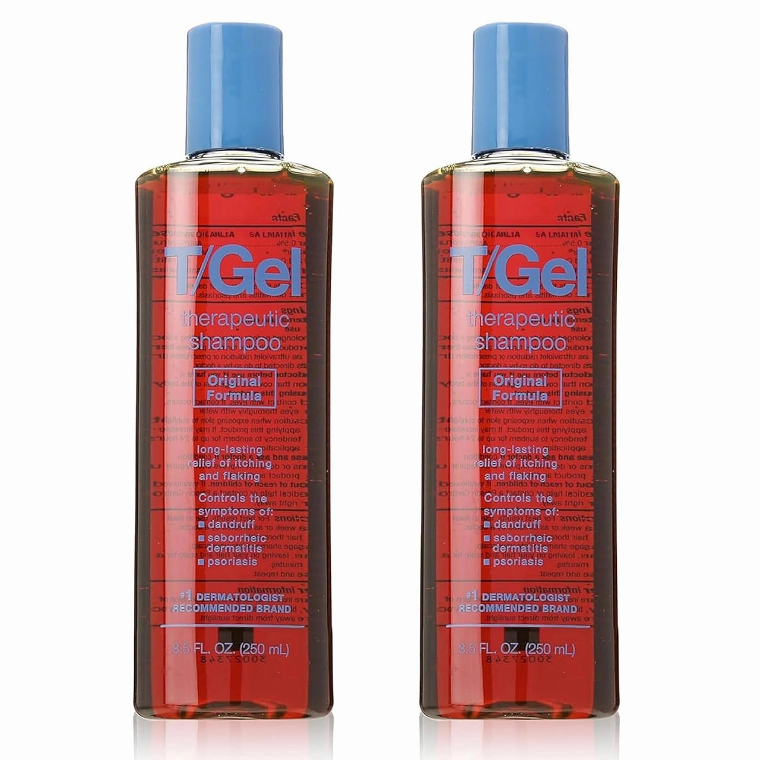 T/Gel Therapeutic Anti-Dandruff Shampoo, Original Formula, 8.5 Oz (Pack of 2)