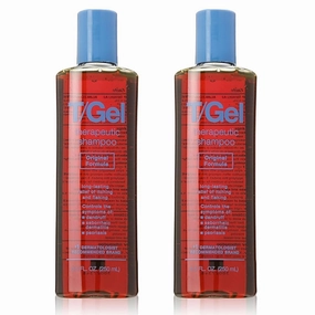T/Gel Therapeutic Anti-Dandruff Shampoo, Original Formula, 8.5 Oz (Pack of 2)