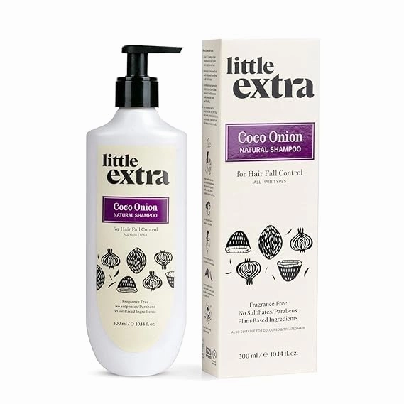 TA Coco Onion Natural Shampoo for Hair Fall Control & Growth, No Parabens, SLS, Silicone & Sulfate Free, 100% Vegan with Coconut Milk, Onion Oil for Women & Men, 300ml